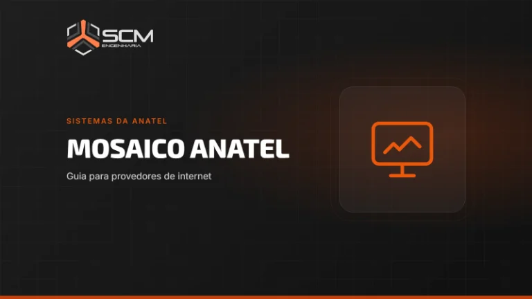 Capa do artigo "Mosaico Anatel: guia para provedores de internet", da SCM Engenharia (Sistemas da Anatel).