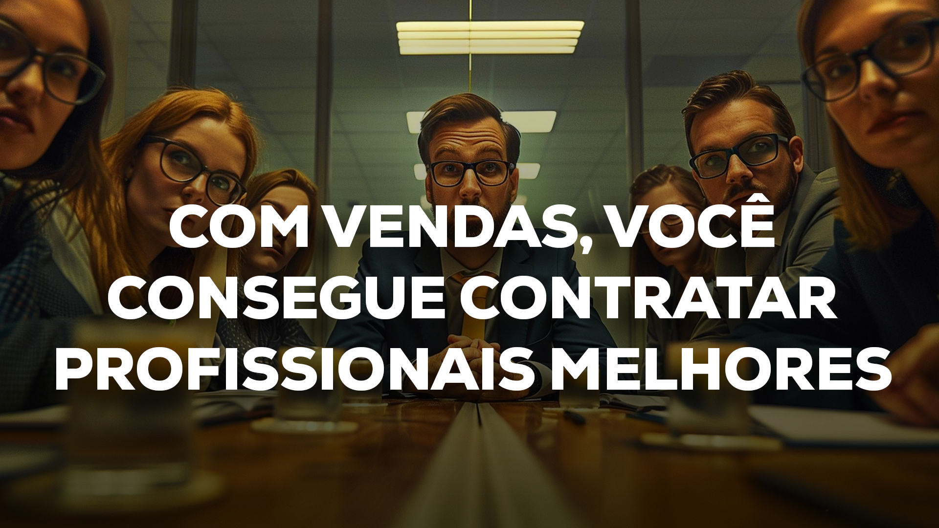 COM VENDAS, VOCÊ CONSEGUE CONTRATAR PROFISSIONAIS MELHORES